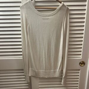 Lululemon Athletica White Knit Top